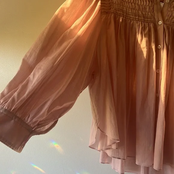 Banana republic pintuck swing blouse - Picture 7 of 12